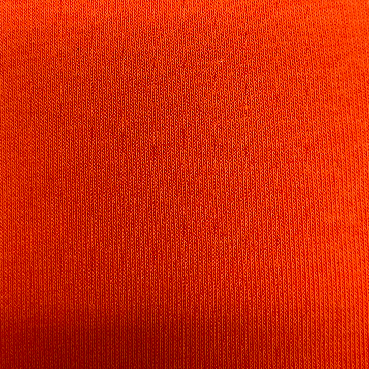 Turuncu-Kırmızı Sweatshirt Atletik Fırçalı Poli Örgü Polar Kumaş