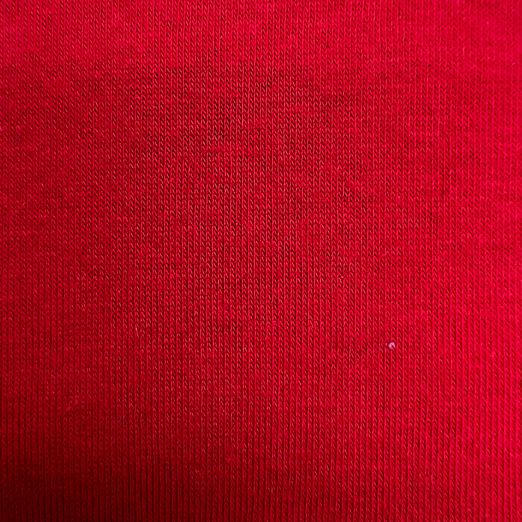 Scarlet kırmızı streç ince sweatshirt polar örgü kumaş