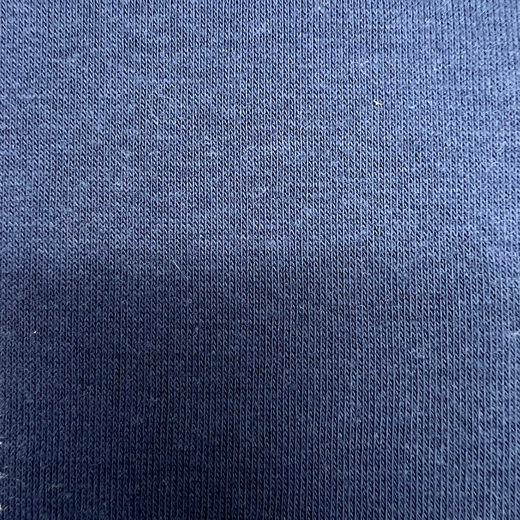 Okyanus mavisi sweatshirt yumuşak rahat polar örgü kumaş